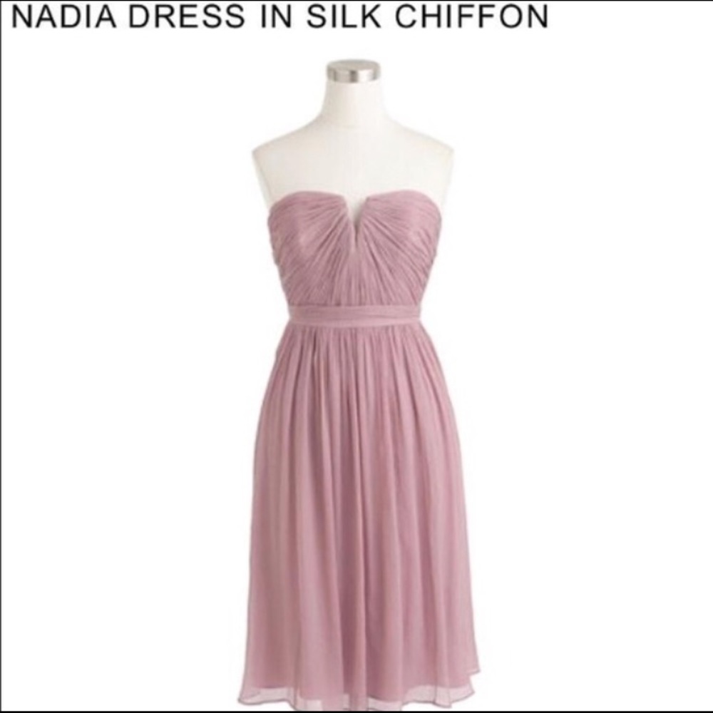 J. Crew Nadia bridesmaid dress in silk chiffon